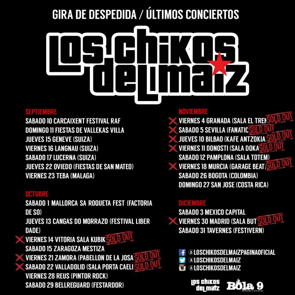 chikos del maiz sold out - c''mon murcia
