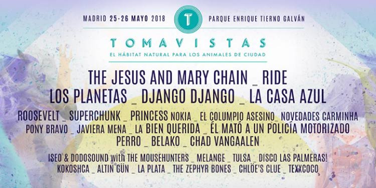 Primeros nombres en unirse al Festival Tomavistas 2018