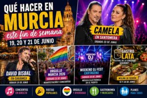 Qué hacer este fin de semana en Murcia (19 al 21 de junio) conciertos, fiestas, gastronomía y planes